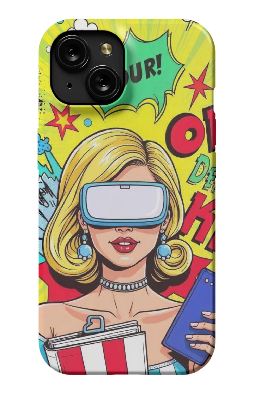 Pop Art Lady With VR Headset