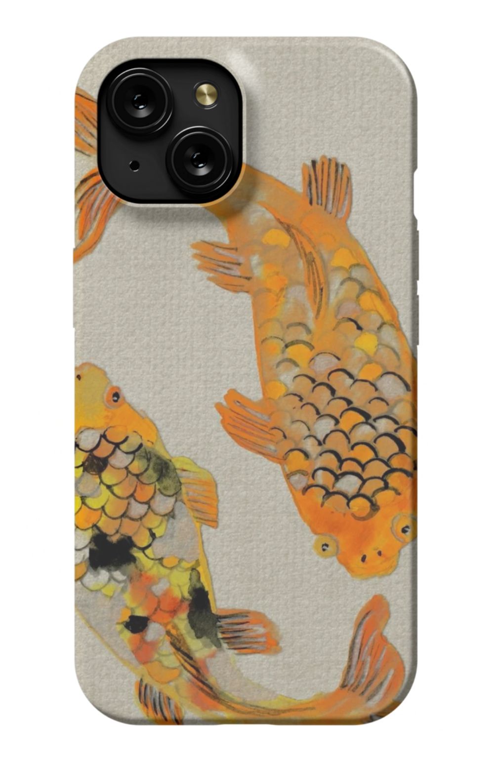 Koi fish Japanese Case Beige