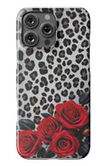 Red Roses On Leopard Print