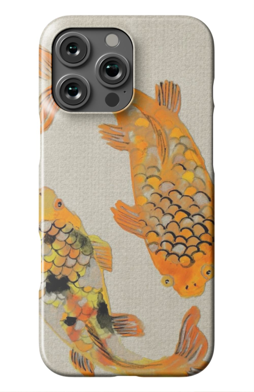 Koi fish Japanese Case Beige