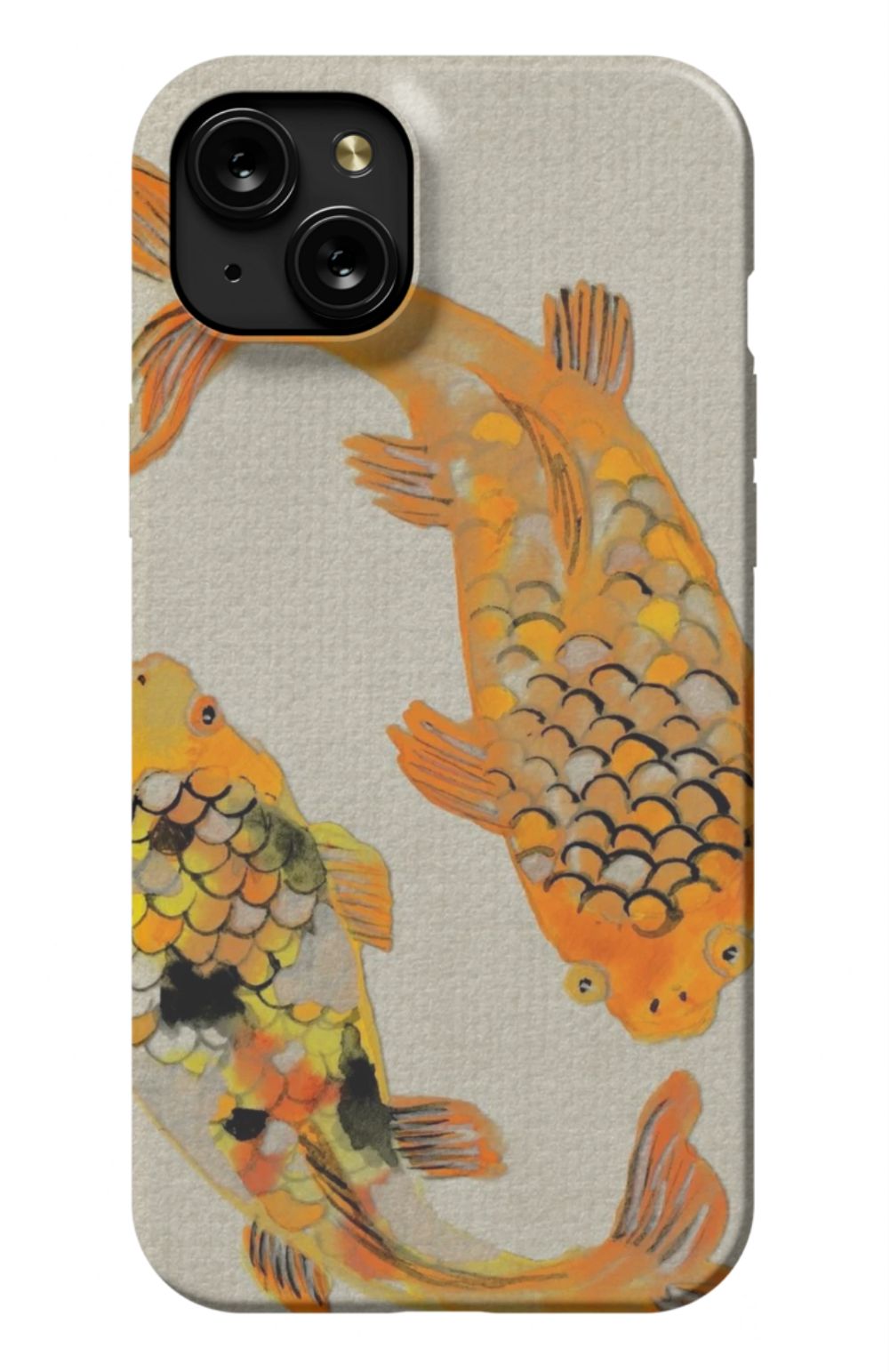 Koi fish Japanese Case Beige