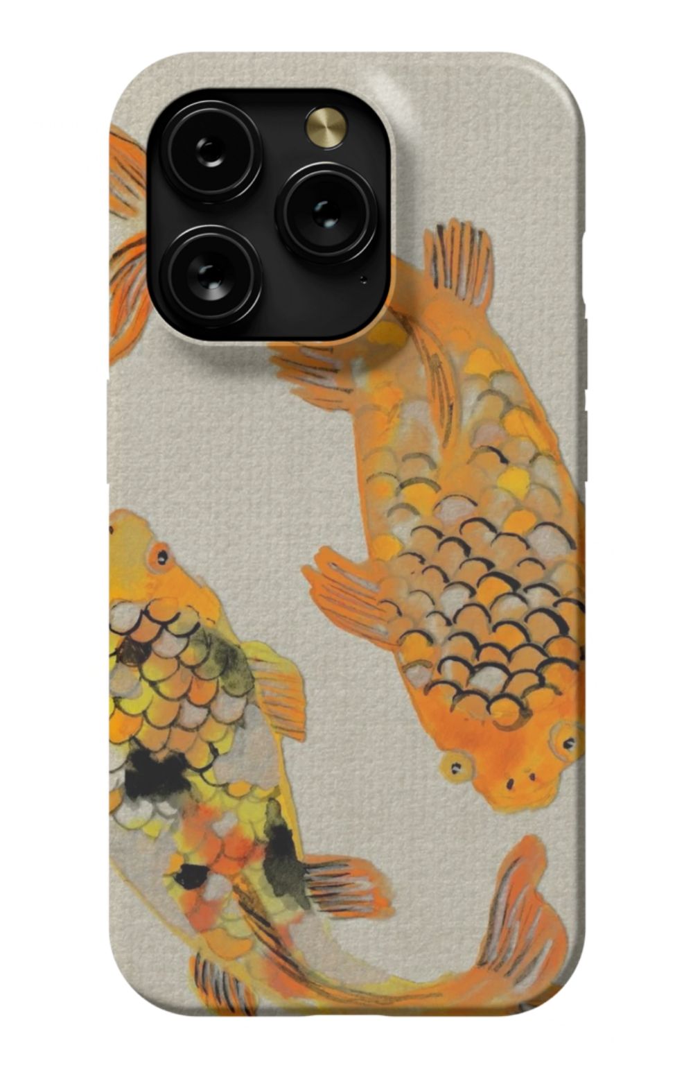 Koi fish Japanese Case Beige