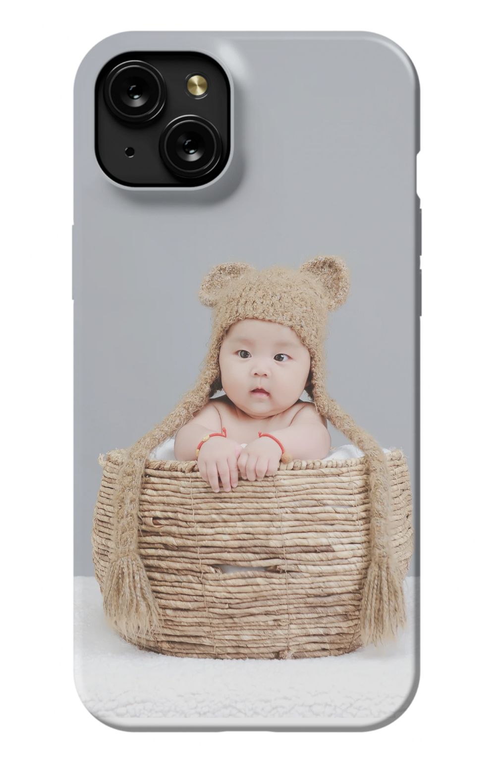 Cute Baby In Basket - Case