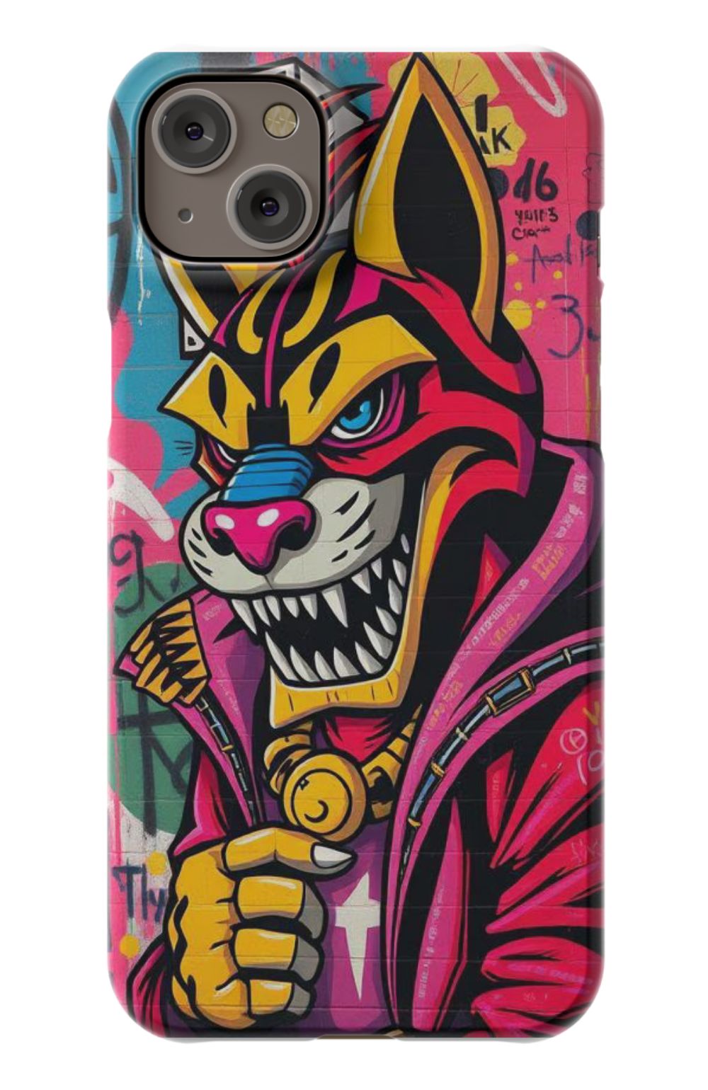 Cool Tiger with Hoodie Grafitti Style