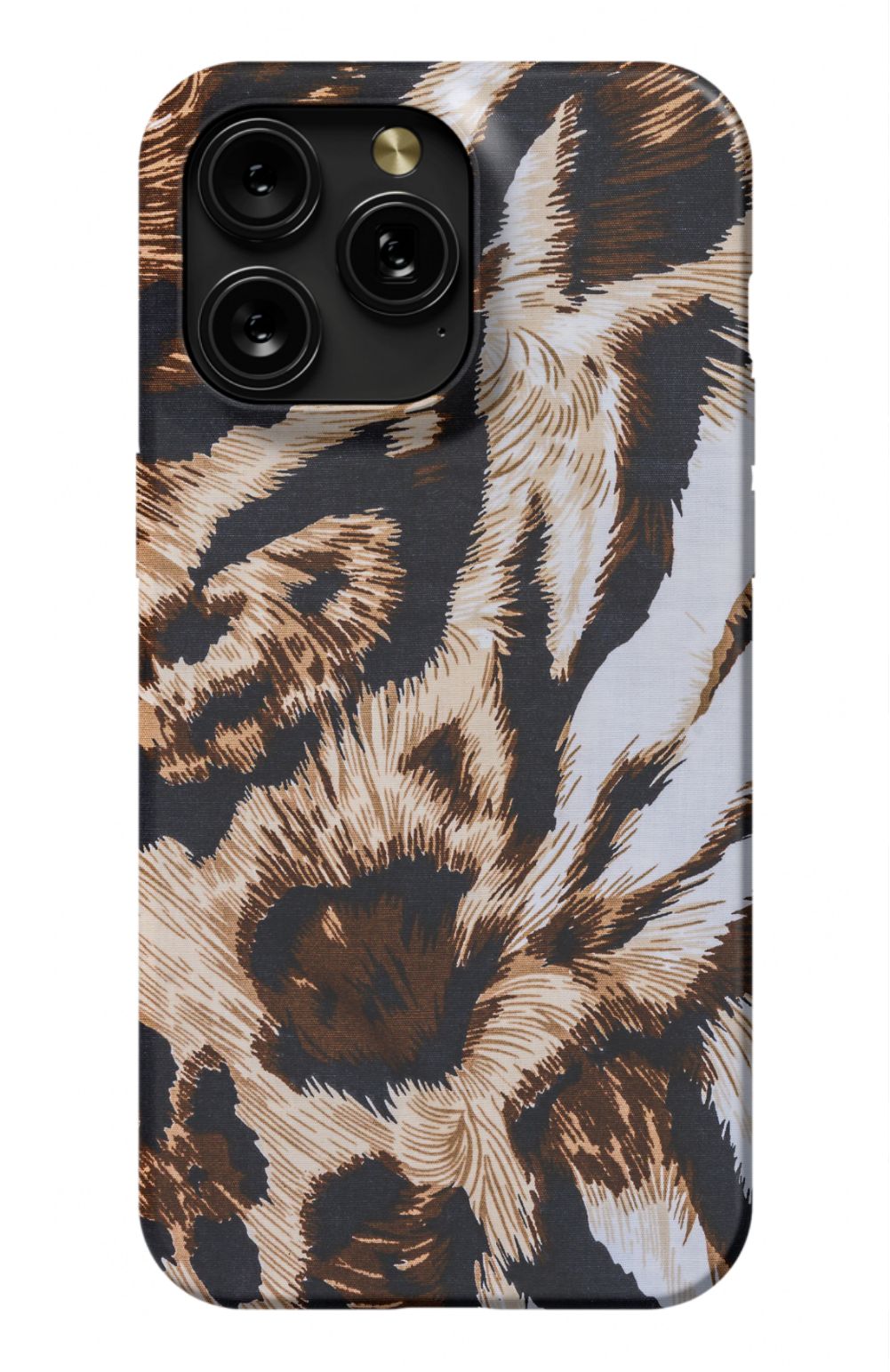 Zebra Pattern Case Brown
