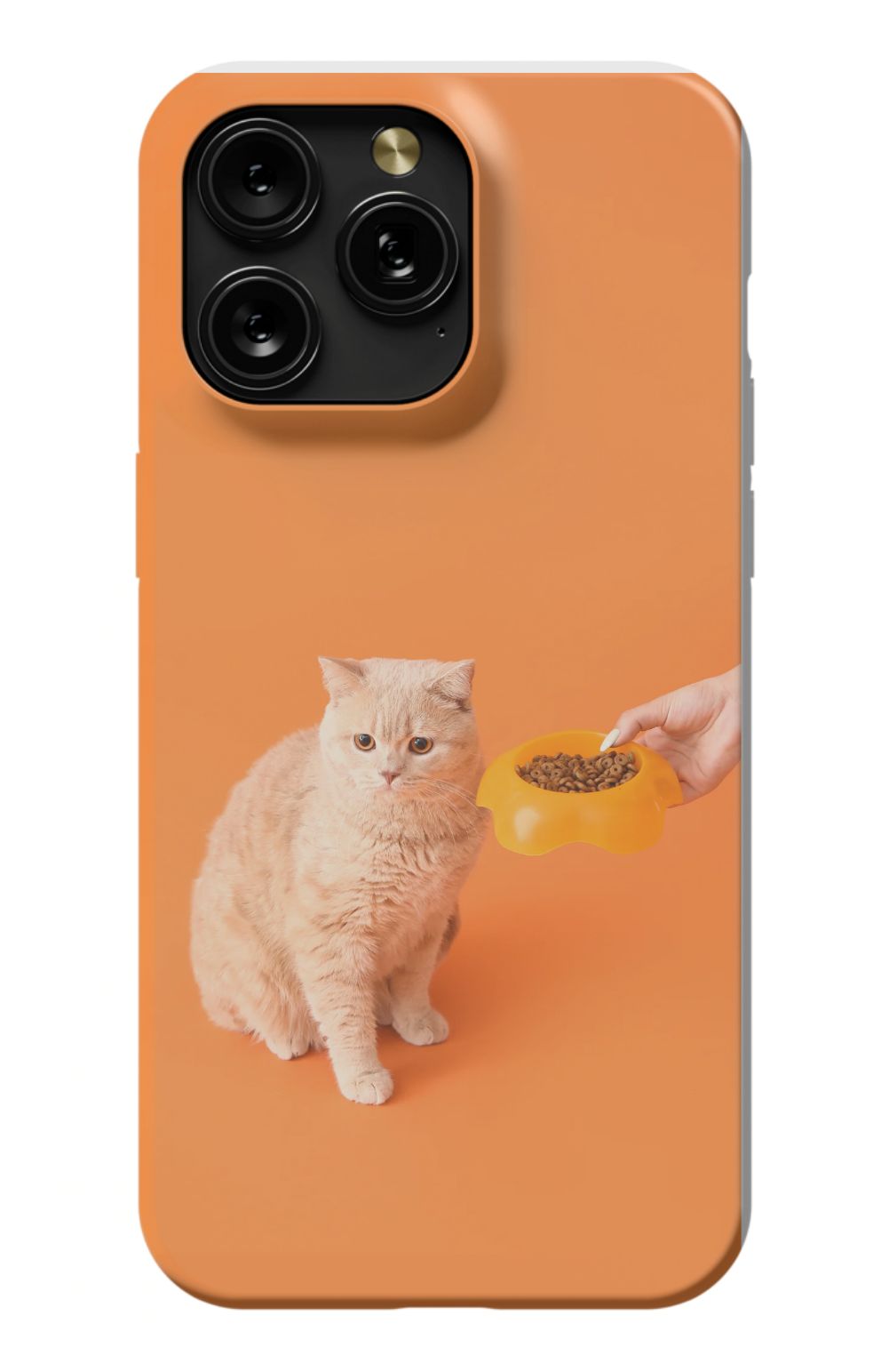 Cat Food design print case - Orange