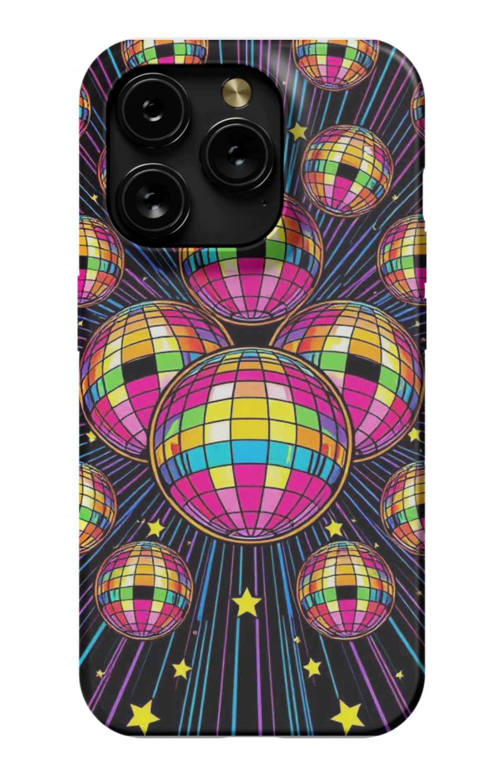 Multi Colour Disco Balls Pattern