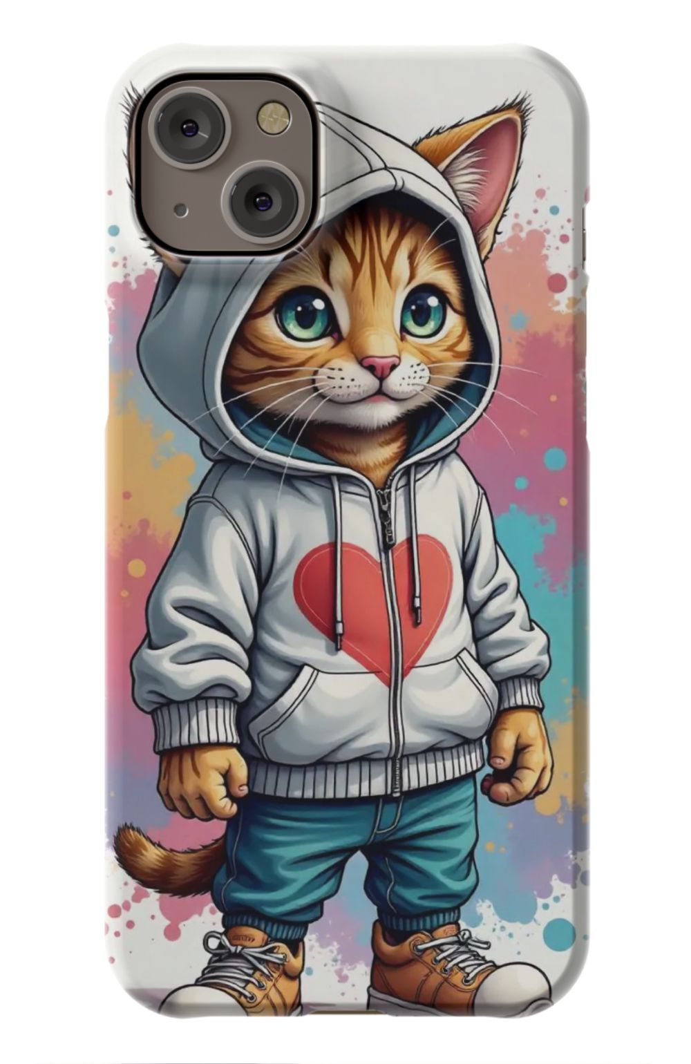 Hi Kitty Cat Heart Case