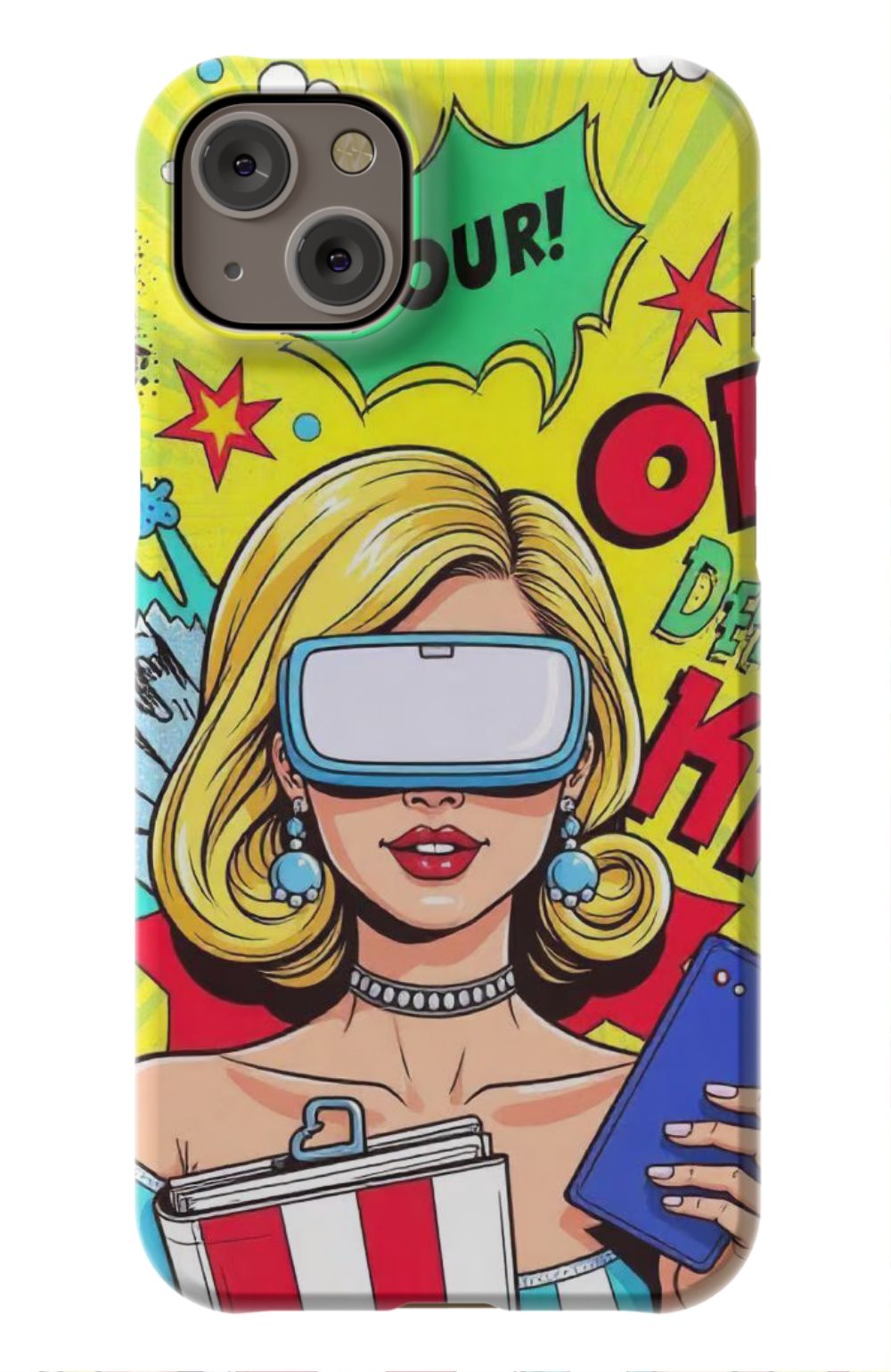 Pop Art Lady With VR Headset