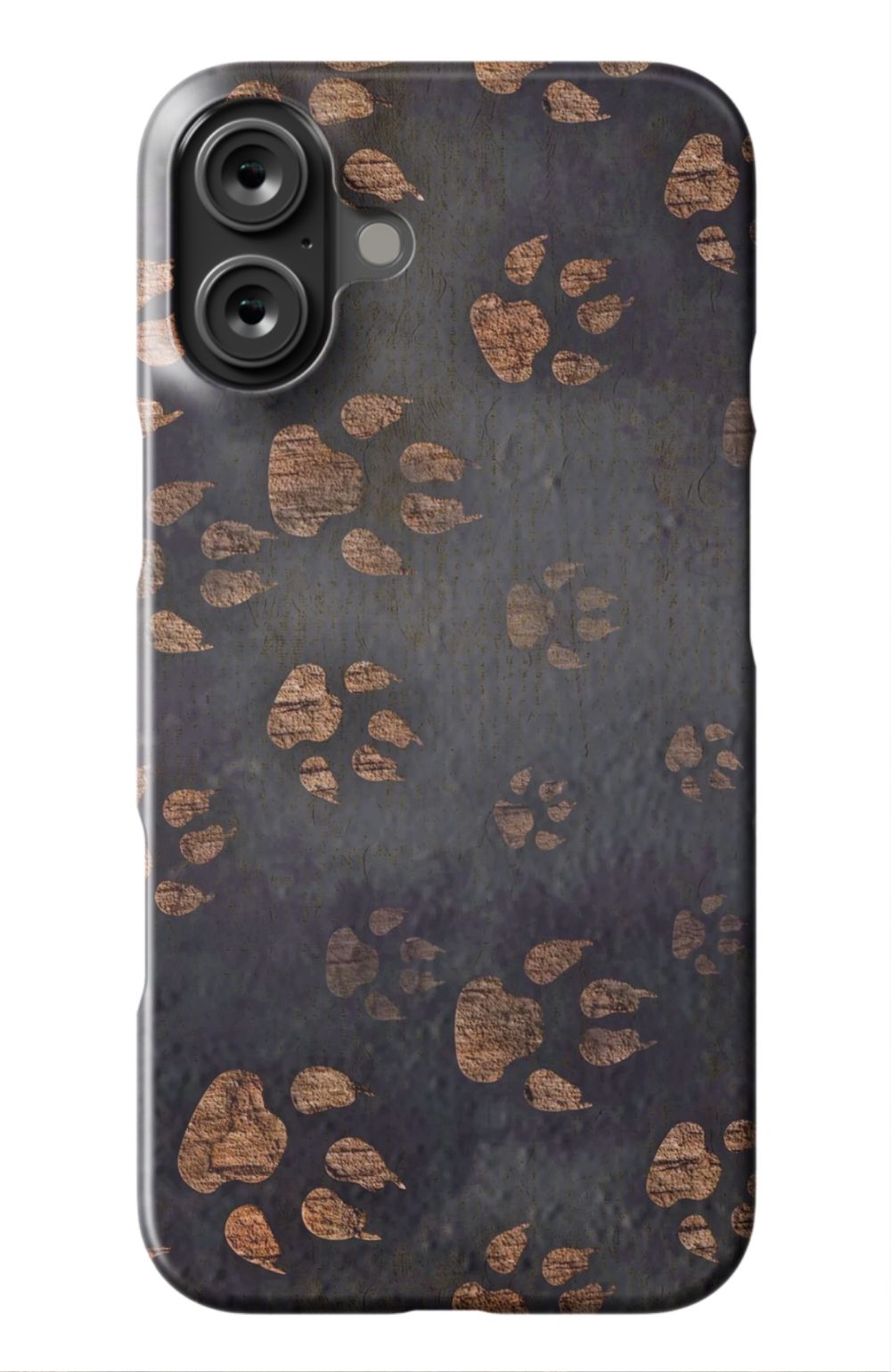 Dog Paws Print Case Black