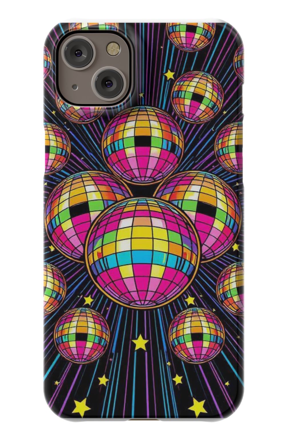 Multi Colour Disco Balls Pattern