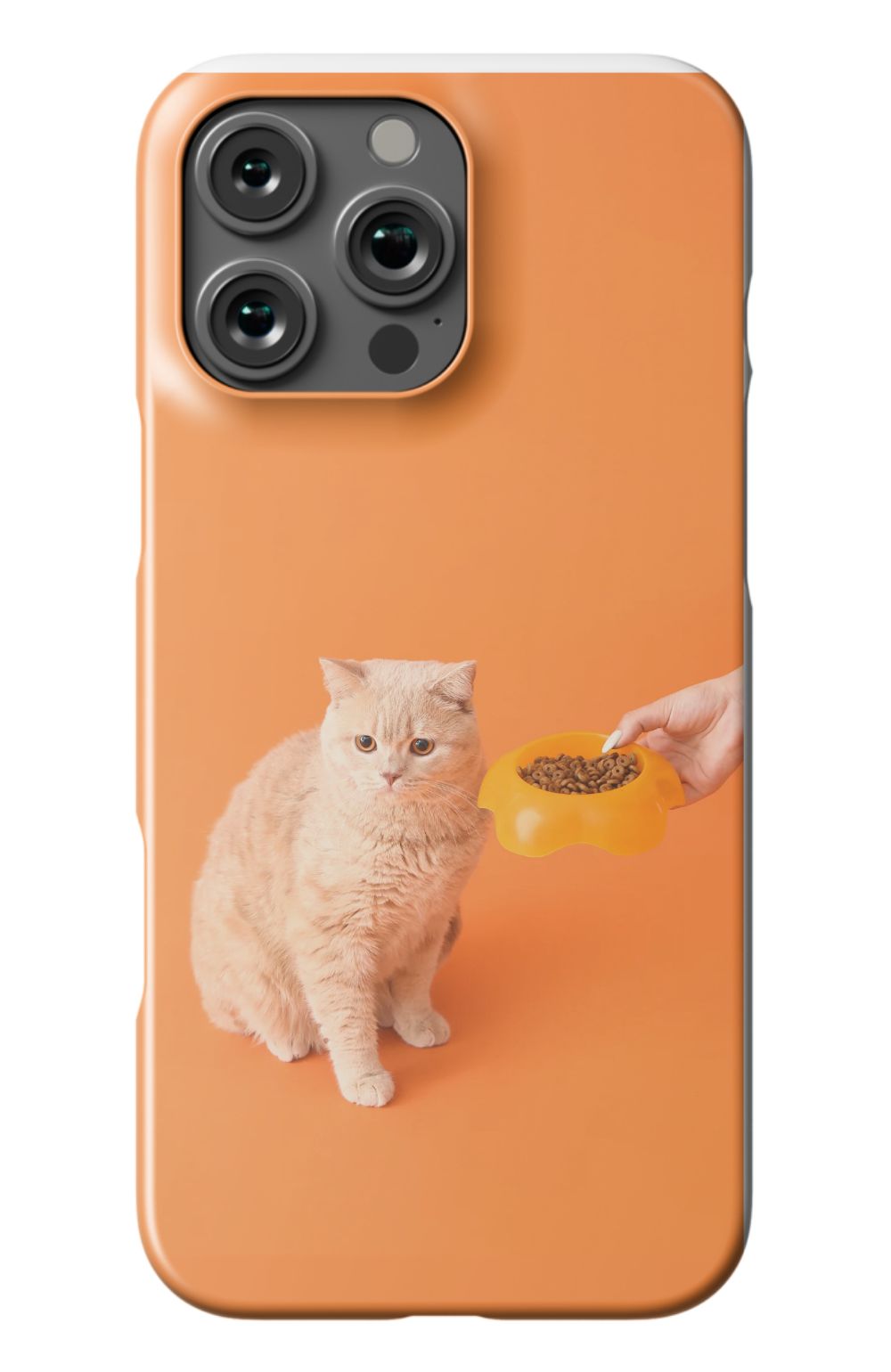 Cat Food design print case - Orange