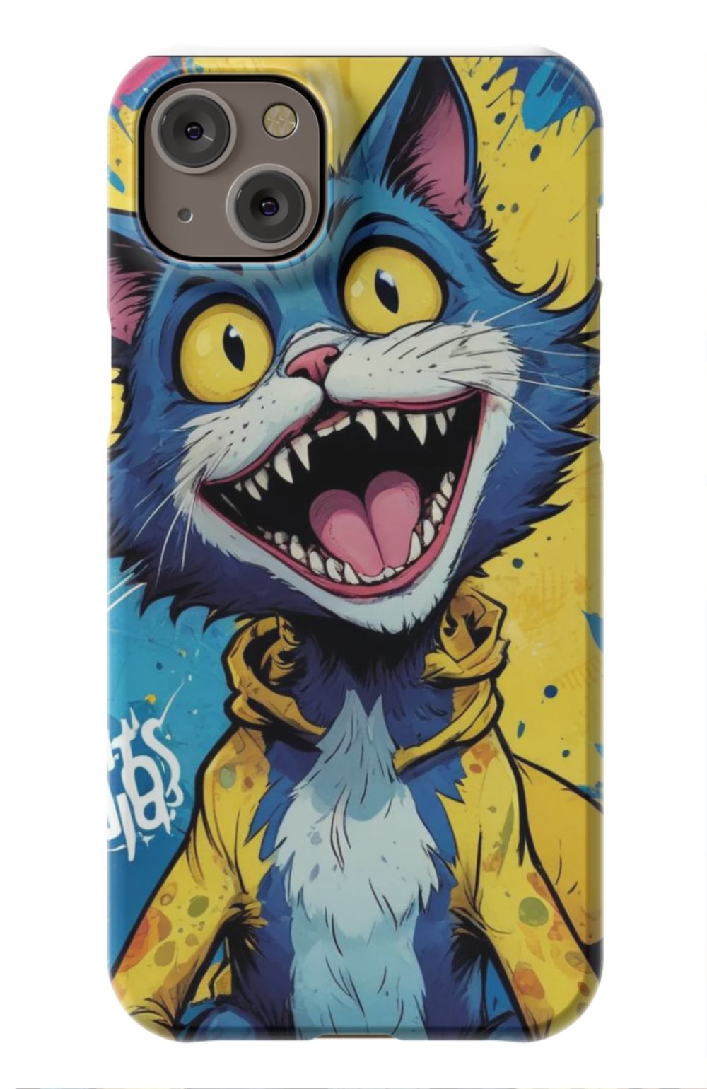 Comic Cat Yellow Design