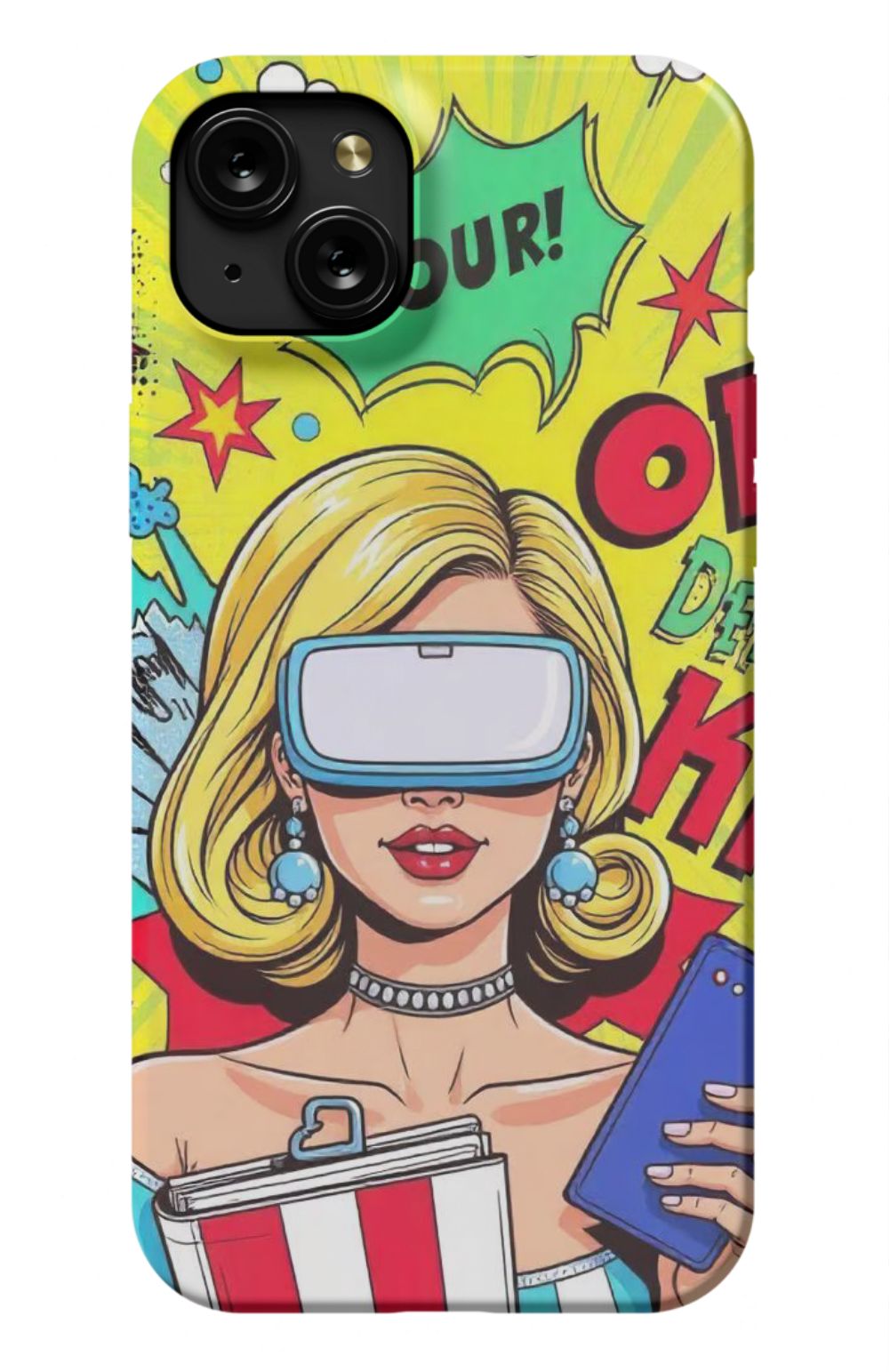 Pop Art Lady With VR Headset