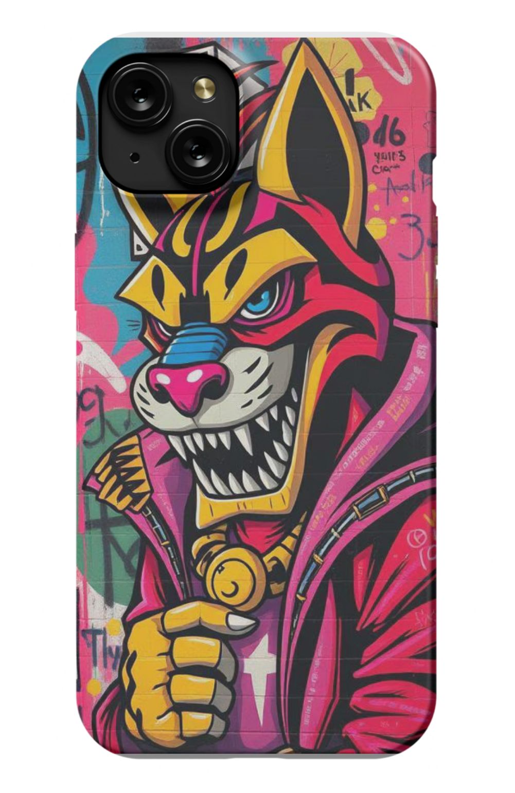 Cool Tiger with Hoodie Grafitti Style