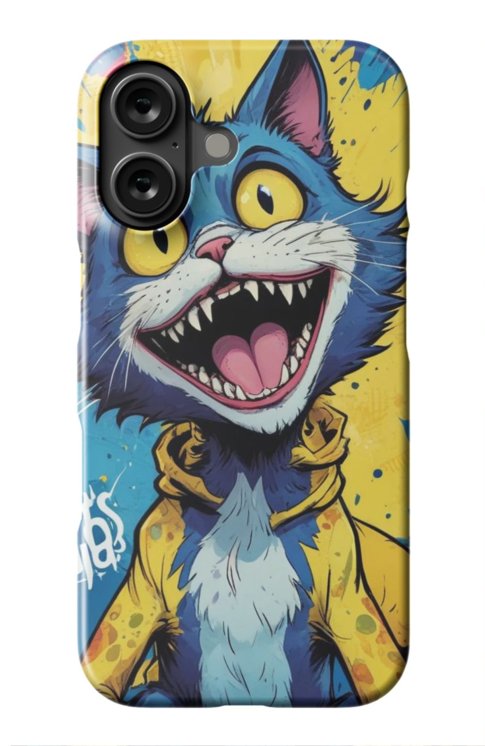 Comic Cat Yellow Design