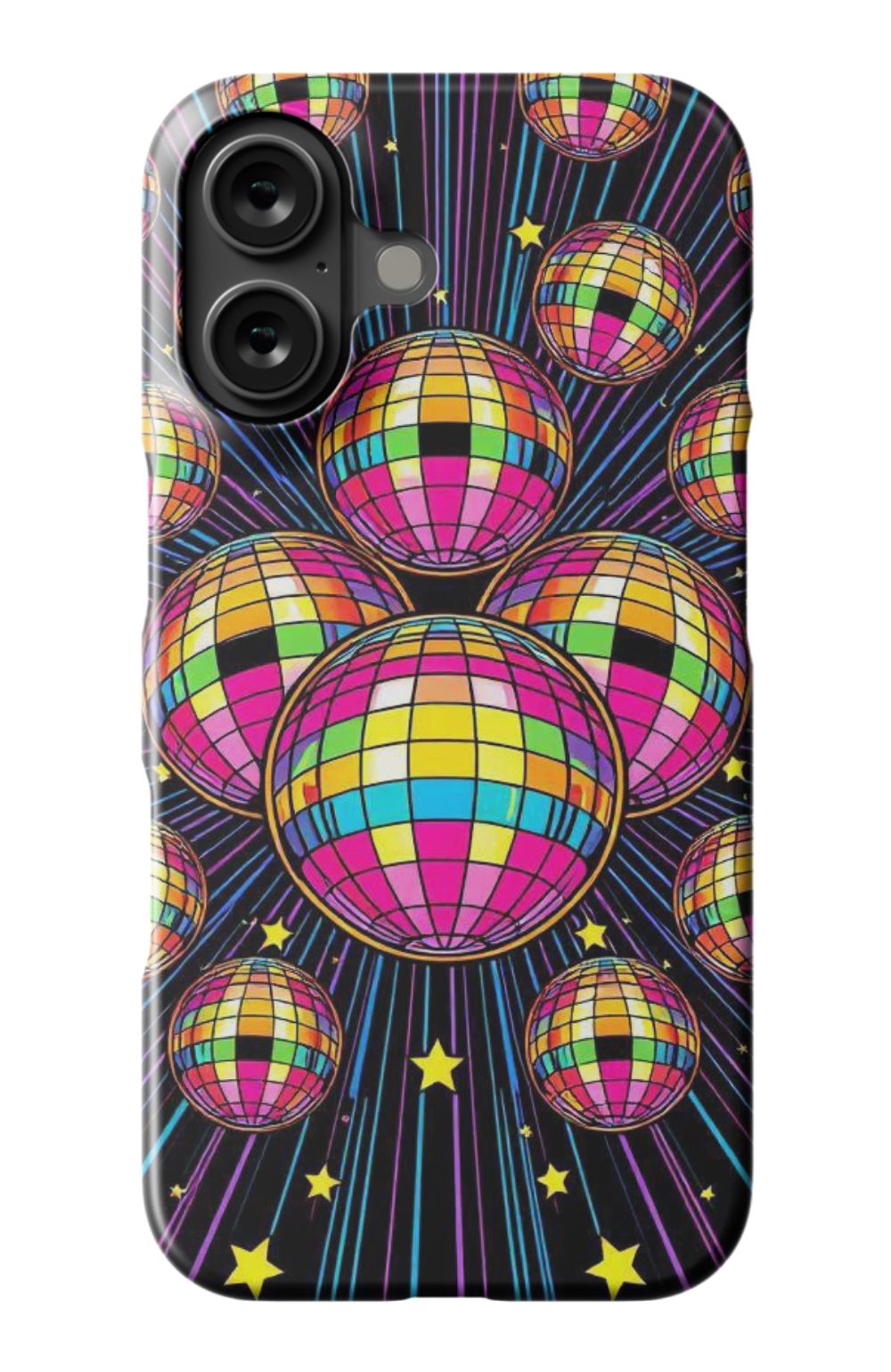 Multi Colour Disco Balls Pattern